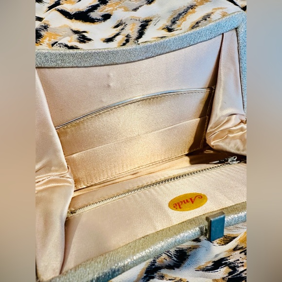 Vintage silver evening bag - Picture 7 of 8